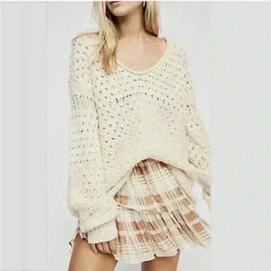 Free People Cream Sweater